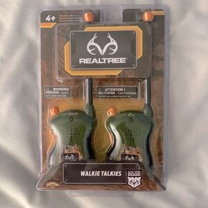 KIDS RealTree Walkie Takies green black camo sticker orange buttons NKOK